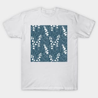 Lily of the Valley Pattern - Teal T-Shirt